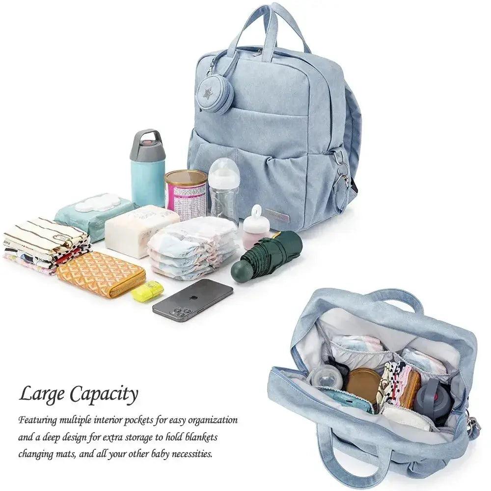  Large Capacity Waterproof Diaper Backpack With Pacifier -  ToylandEU™