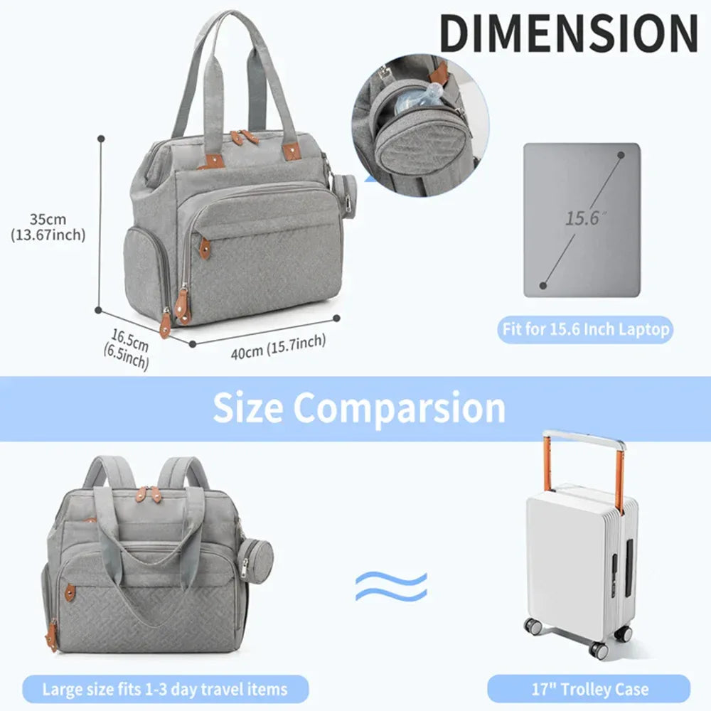 Large Diaper Bag Backpack for Moms and Dads With Organizer - ToylandEU