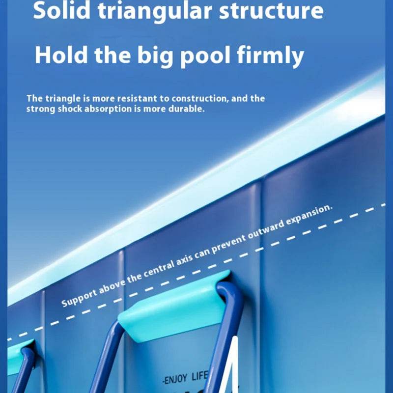 Large Family Swimming Pool 1.6-3M Foldable Frame Pools - ToylandEU