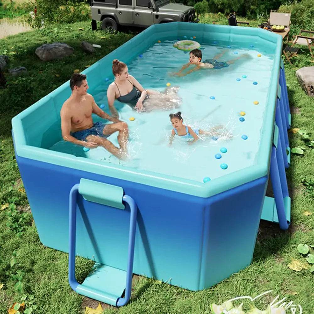 Large Family Swimming Pool 1.6-3M Foldable Frame Pools - ToylandEU