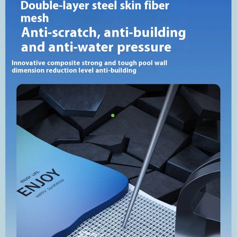 Large Family Swimming Pool 1.6-3M Foldable Frame Pools - ToylandEU