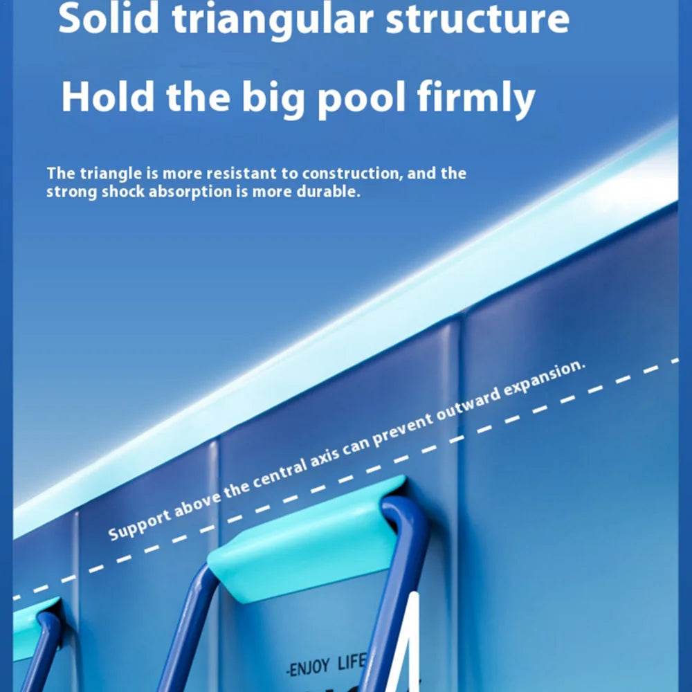 Large Family Swimming Pool 1.6-3M Foldable Frame Pools - ToylandEU