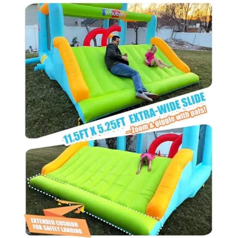 Large Inflatable Obstacle Course Bounce House With XXL Slide - ToylandEU