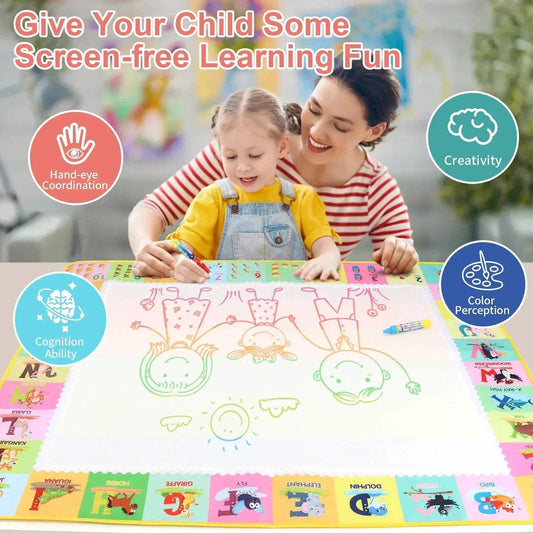  Magic Water Drawing Mat For Kids With Reusable Pens -  ToylandEU™