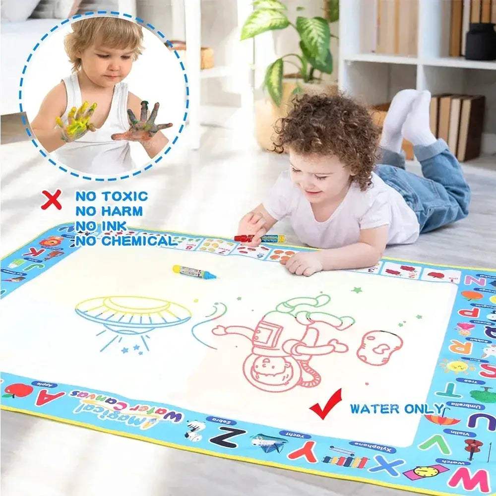 Large Magic Water Drawing Mat With Reusable Pens For Kids - ToylandEU