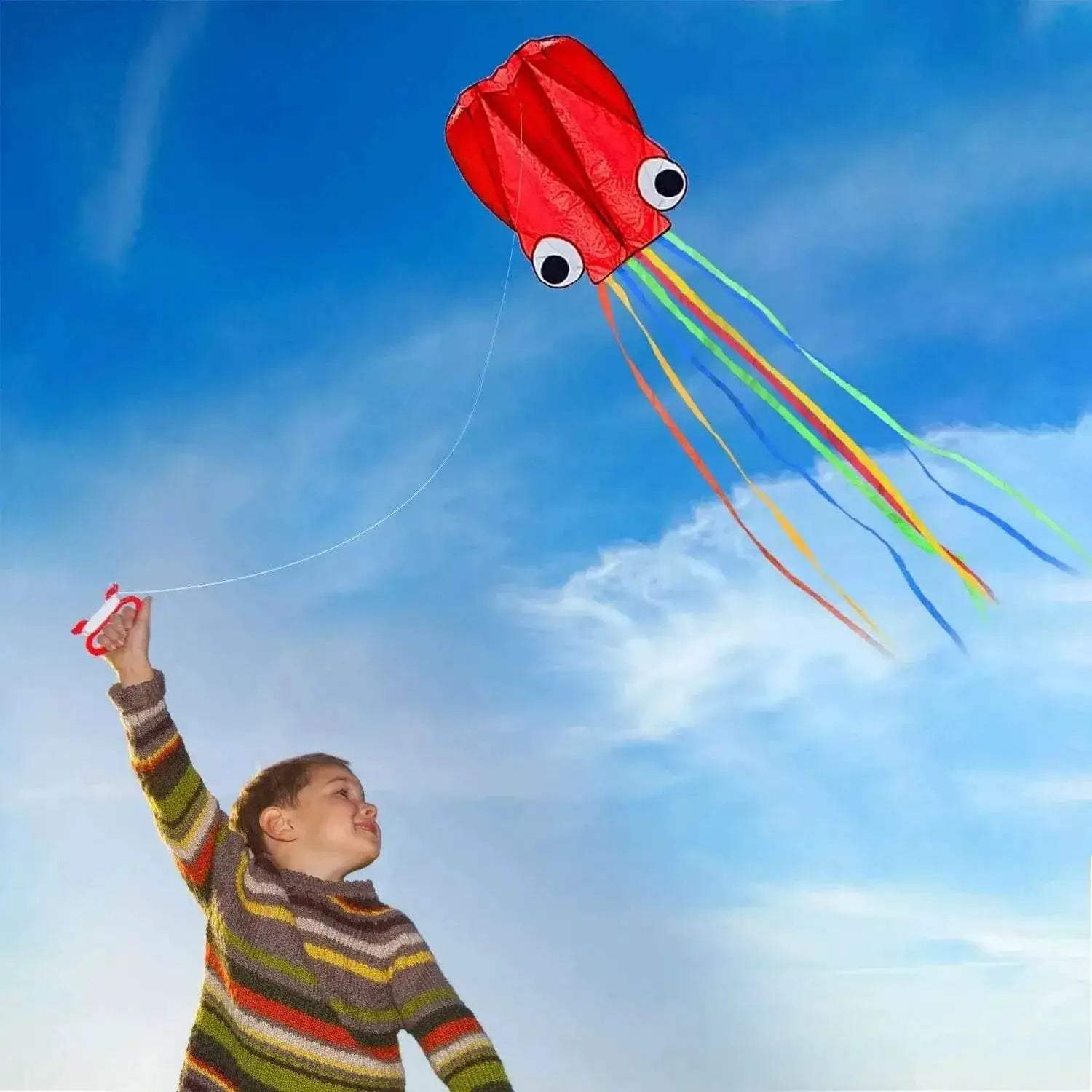  Large Octopus Kites Easy Flyer Kites for Kids and Adults -  ToylandEU™