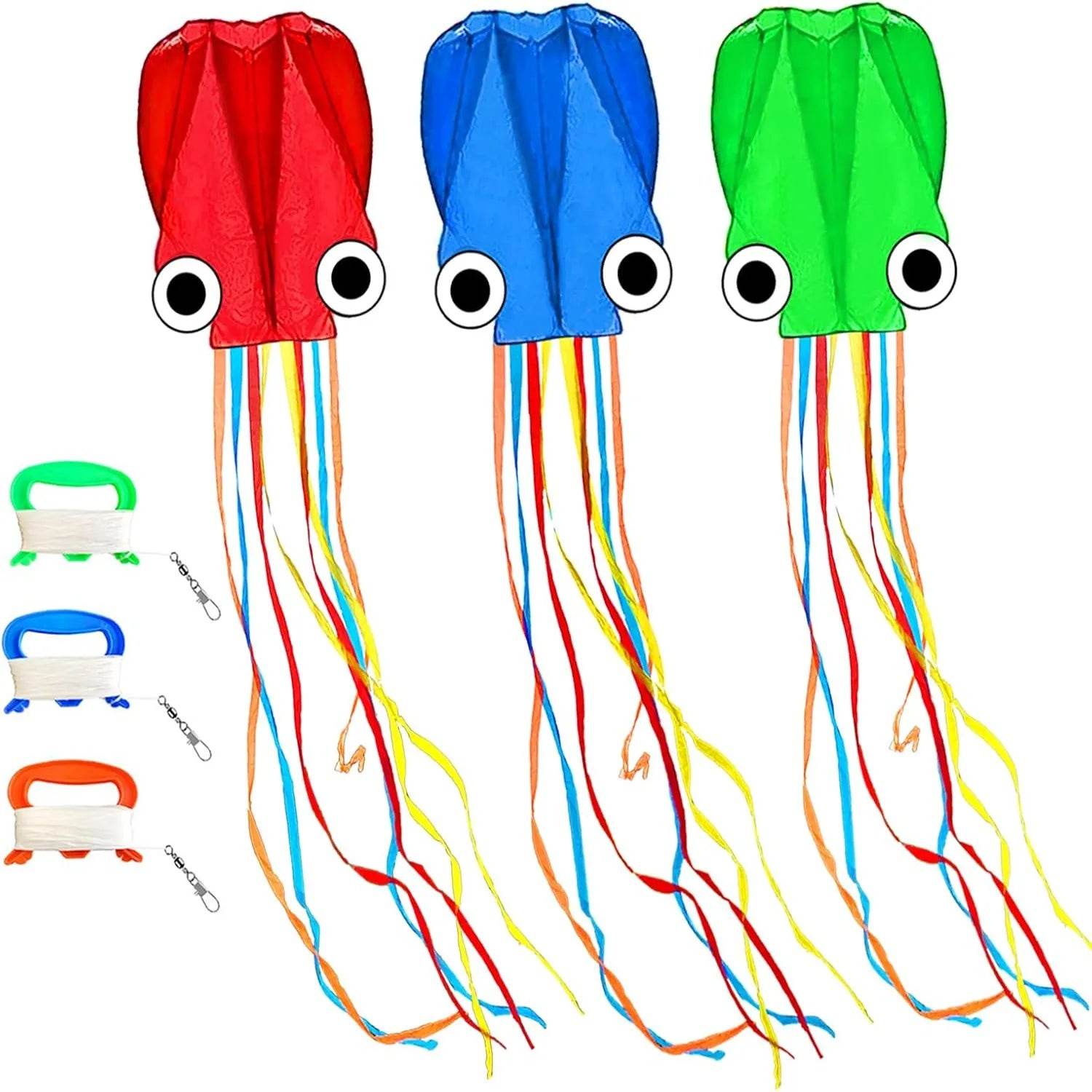 Large Octopus Kites Easy Flyer Kites with Long Tail Beach Kites - ToylandEU