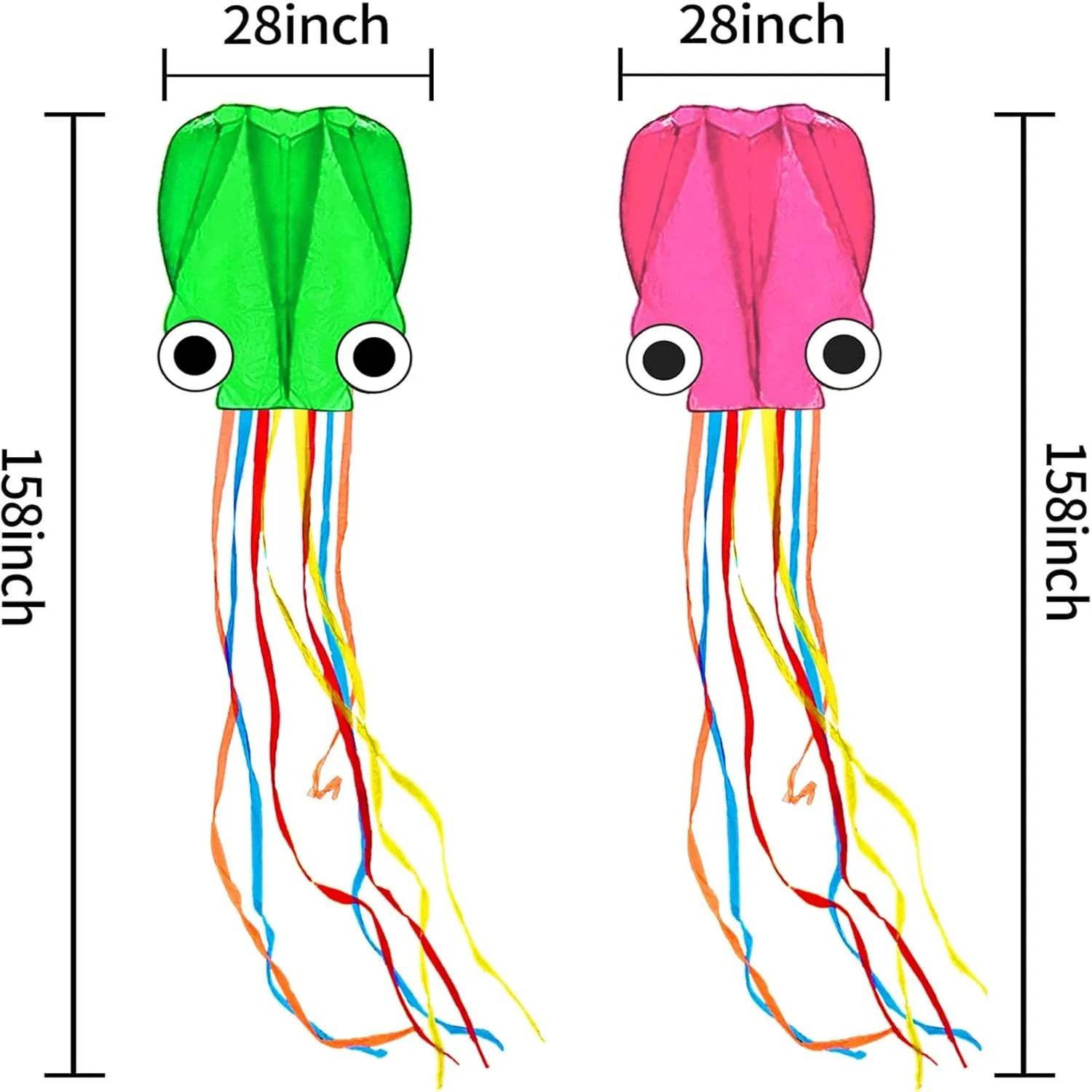 Large Octopus Kites Easy Flyer Kites with Long Tail Beach Kites - ToylandEU