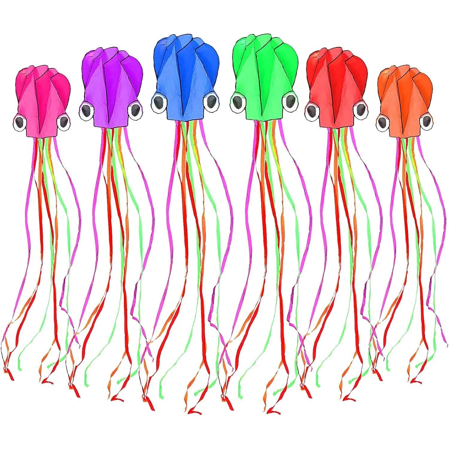 Large Octopus Kites Easy Flyer Kites with Long Tail Beach Kites - ToylandEU