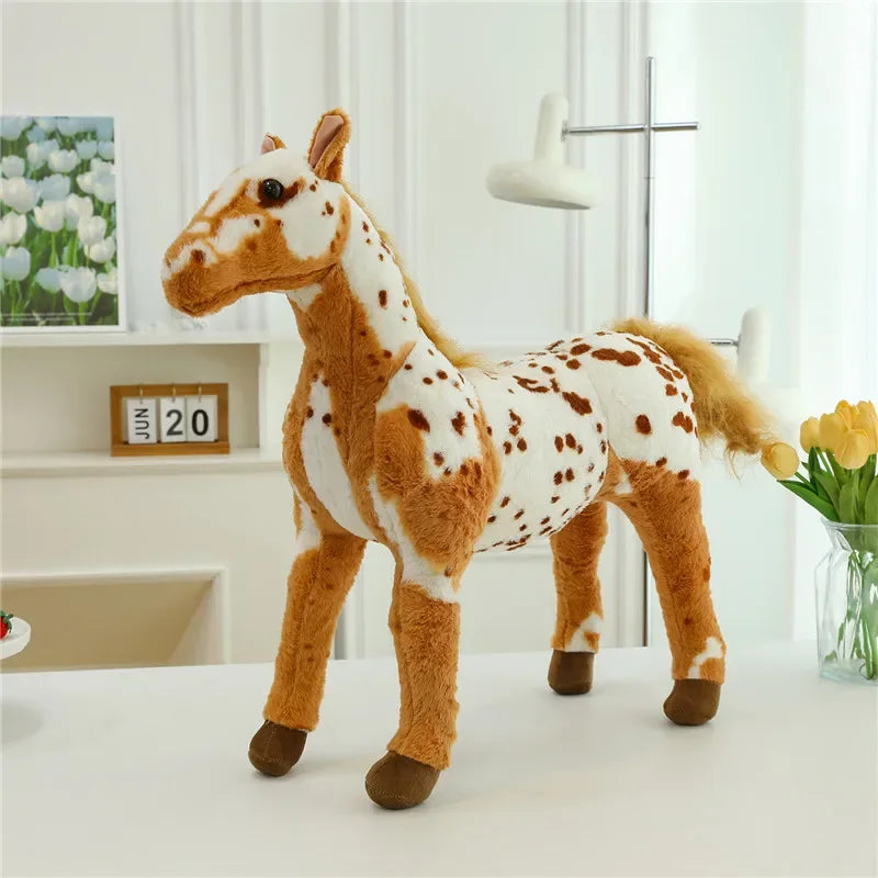 Large Pony Plush Toy Huggable Stuffed Horse Doll Gift - ToylandEU