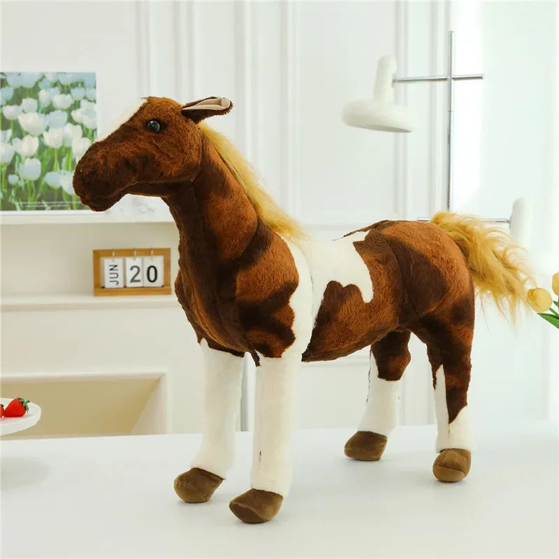 Large Pony Plush Toy Huggable Stuffed Horse Doll Gift - ToylandEU
