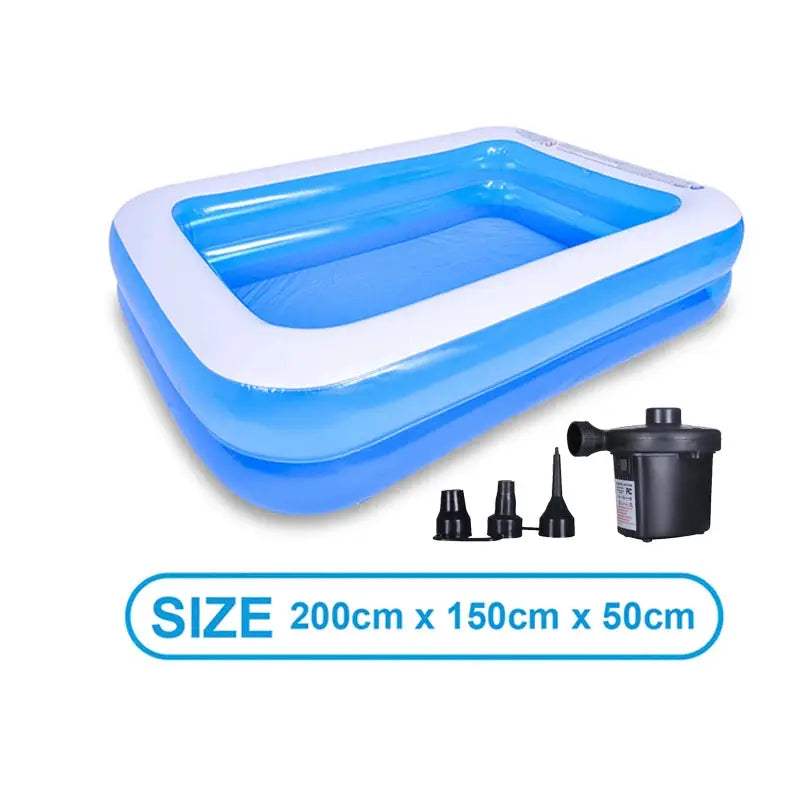  Inflatable Pool For Adults Large Rectangular Reinforced PVC -  ToylandEU™