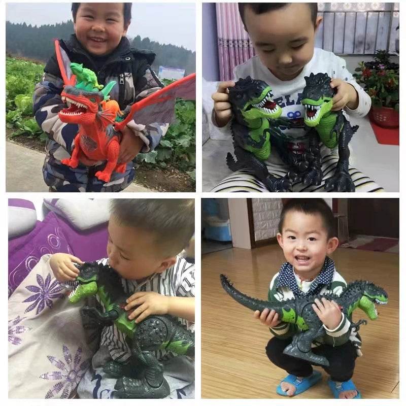 Large Remote Control Tyrannosaurus Dinosaur Toy with Light and Sound for Kids Christmas Gift - ToylandEU