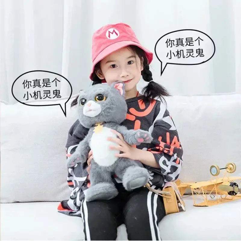 Large Robot Cat Toy Dancing Walking Talking Plush Pet - ToylandEU