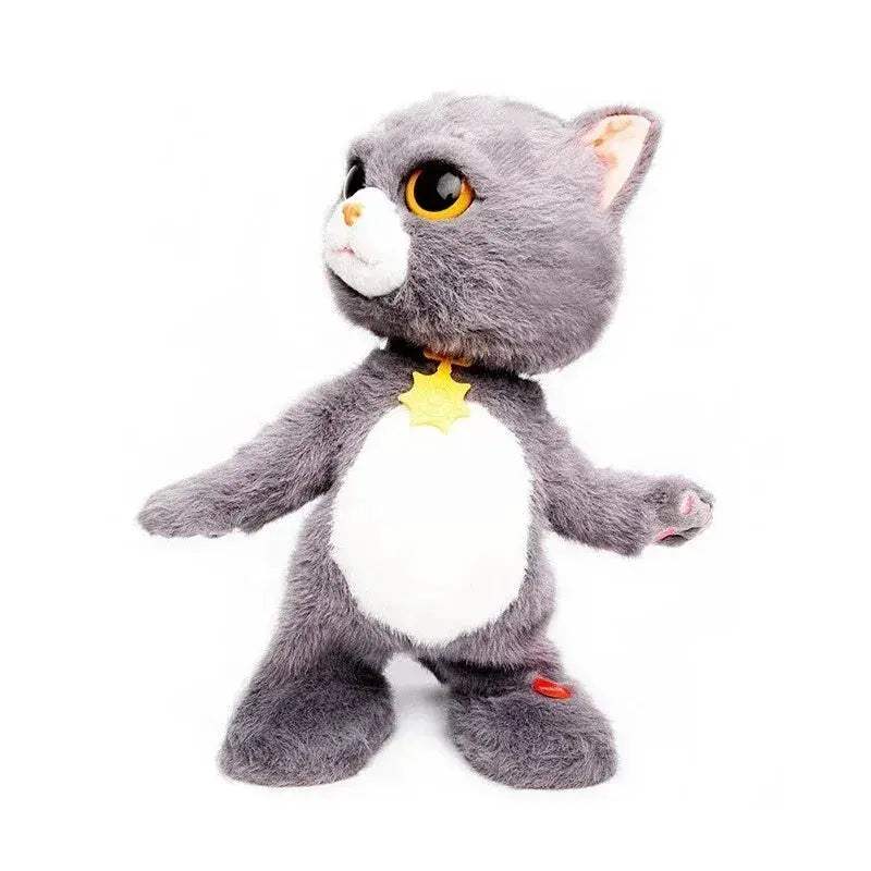 Large Robot Cat Toy Dancing Walking Talking Plush Pet - ToylandEU