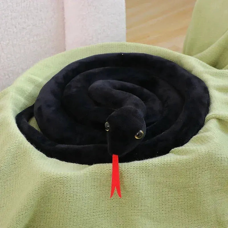 Large Simulation Python Boa Plush Snake Home Decor - ToylandEU