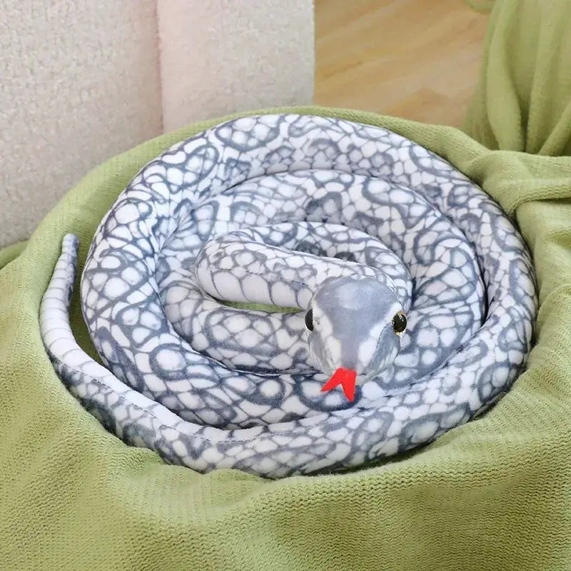 Large Simulation Python Boa Plush Snake Home Decor - ToylandEU