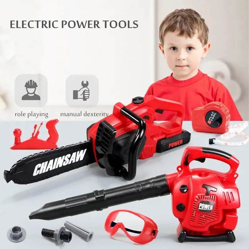 Large Size Children Electronic Chainsaw Kids Play Tool Kits - ToylandEU