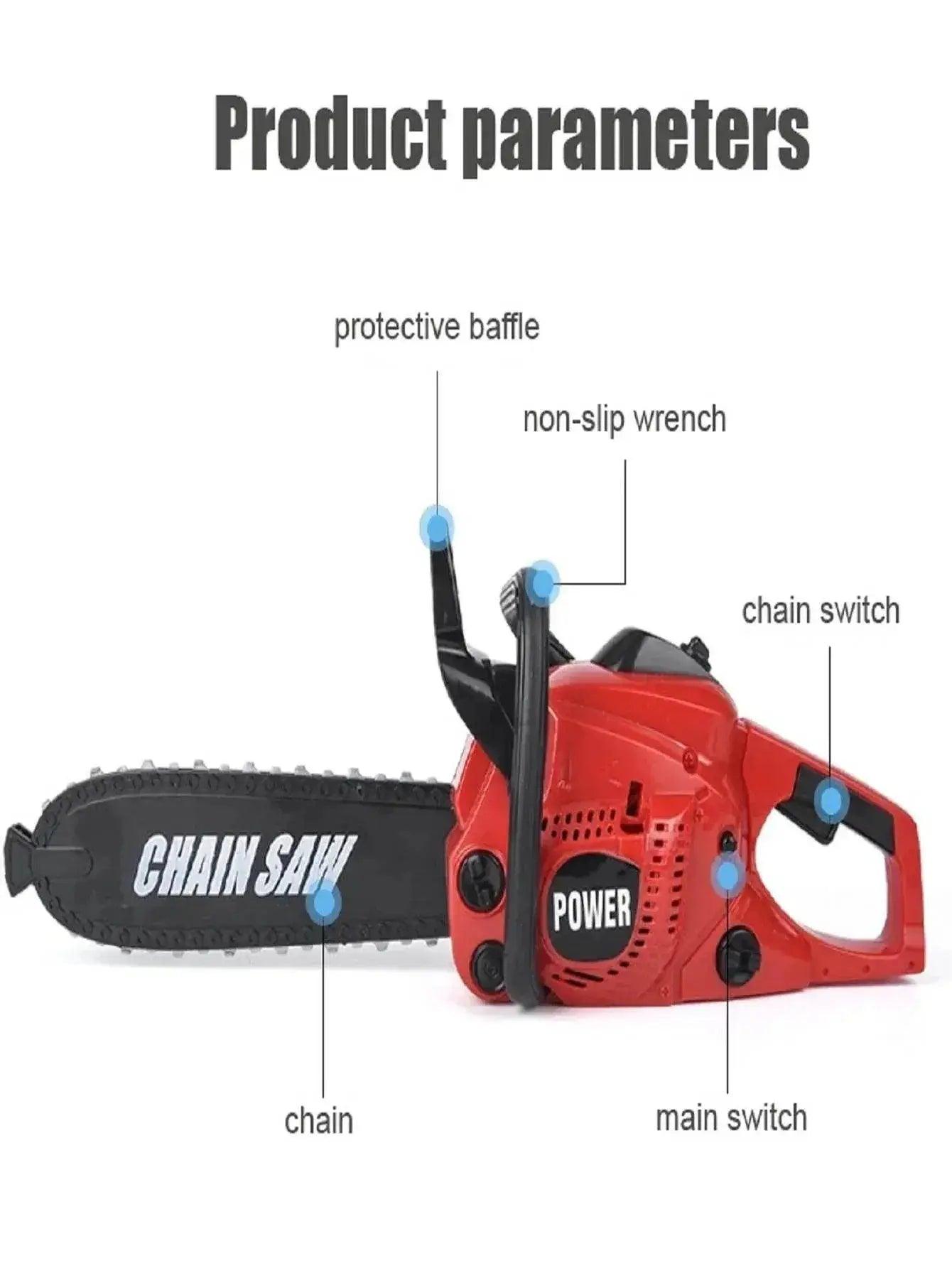  Large Size Children Electronic Chainsaw Play Tool Kit -  ToylandEU™