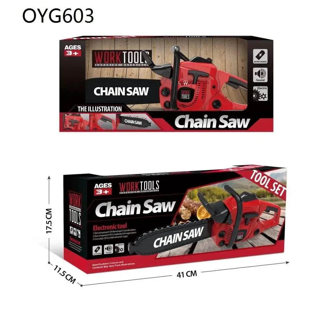  Large Size Children Electronic Chainsaw Play Tool Kit -  ToylandEU™