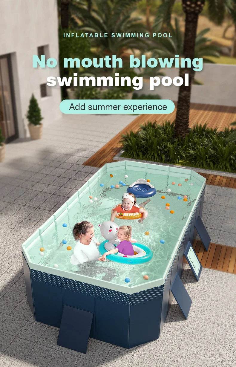 Large Swimming Pool Foldable Frame Pools for Family Summer Water Games - ToylandEU