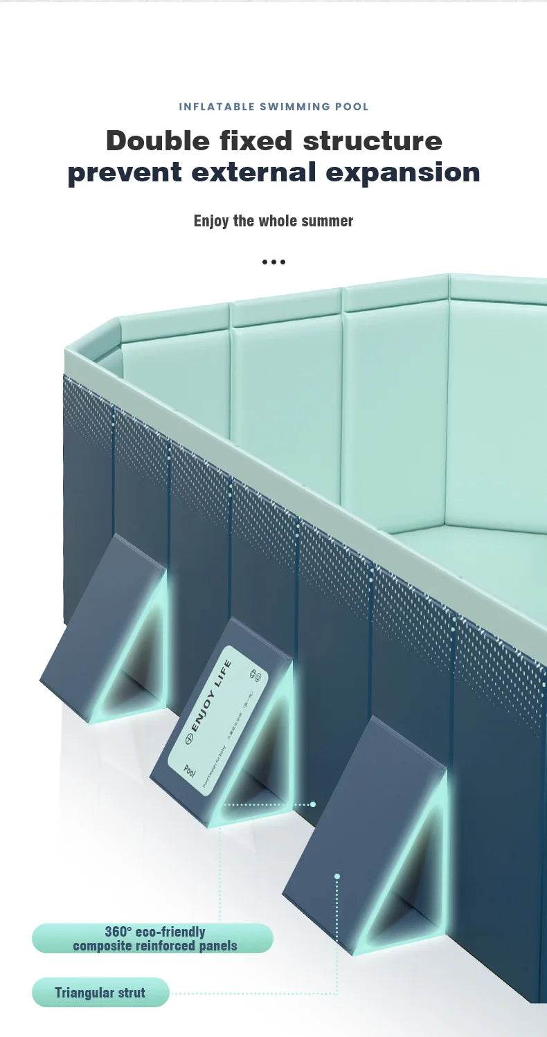 Large Swimming Pool Foldable Frame Pools for Family Summer Water Games - ToylandEU