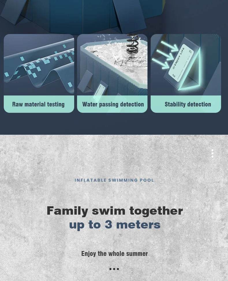 Large Swimming Pool Foldable Frame Pools for Family Summer Water Games - ToylandEU