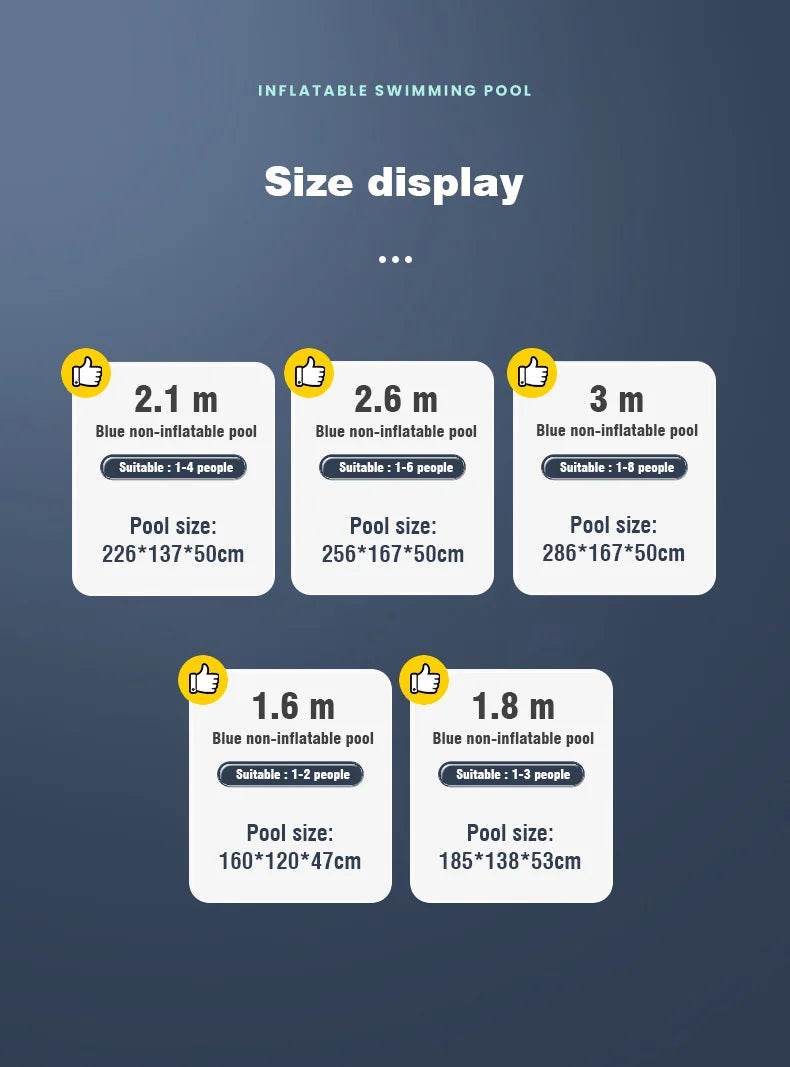 Large Swimming Pool Foldable Frame Pools for Family Summer Water Games - ToylandEU