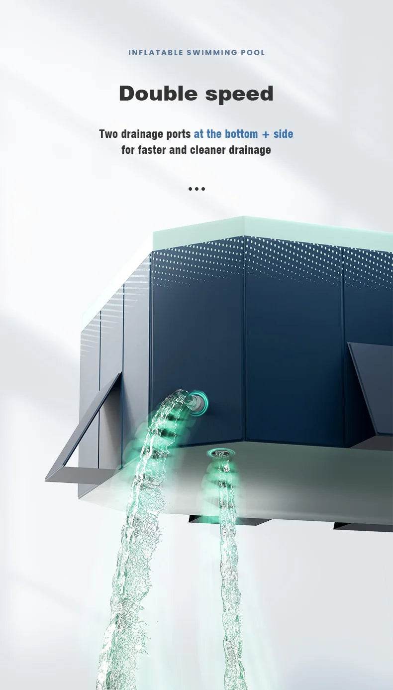 Large Swimming Pool Foldable Frame Pools for Family Summer Water Games - ToylandEU