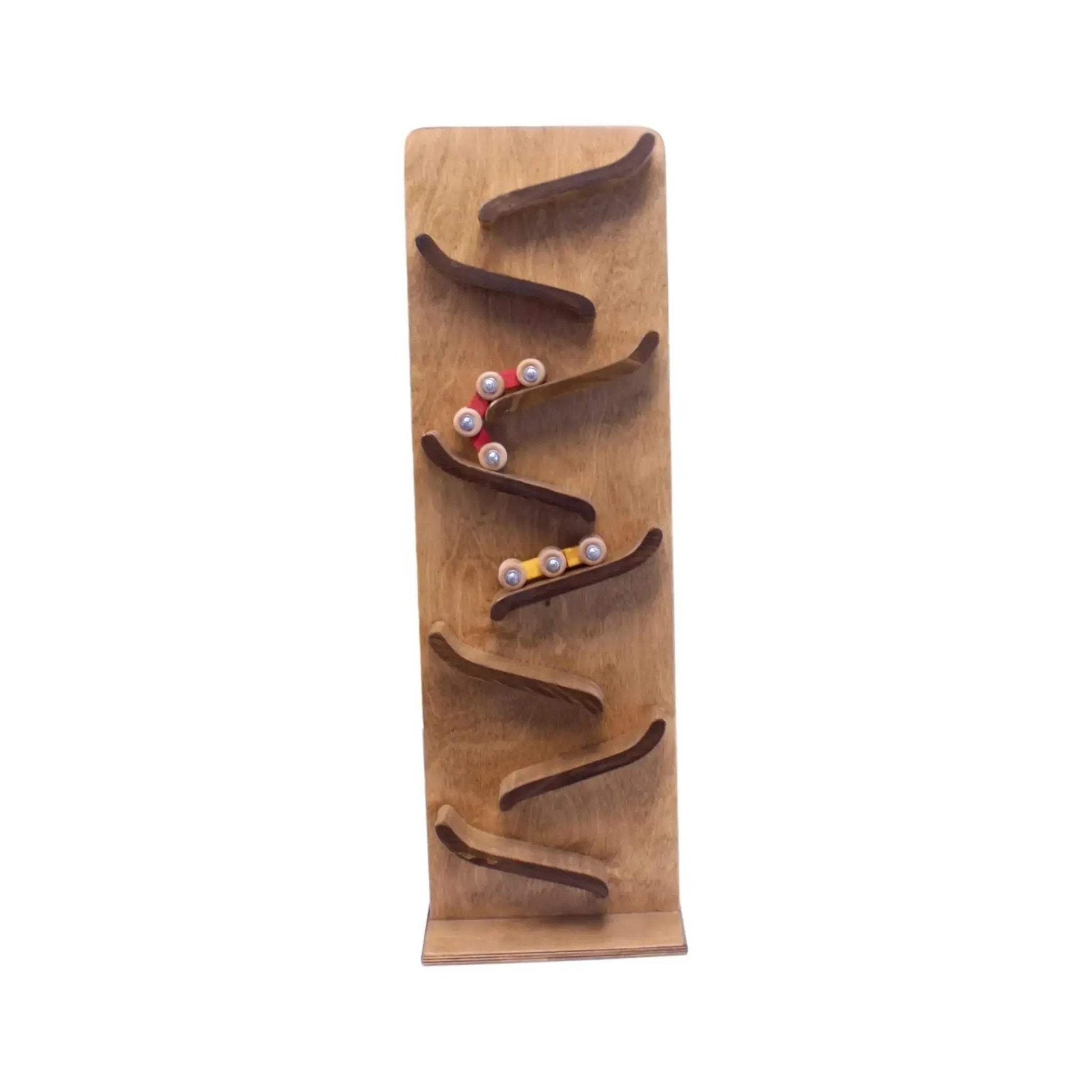 Large Wooden Train Car Roller Track, Amish-Made, Non-Toxic Finish - ToylandEU
