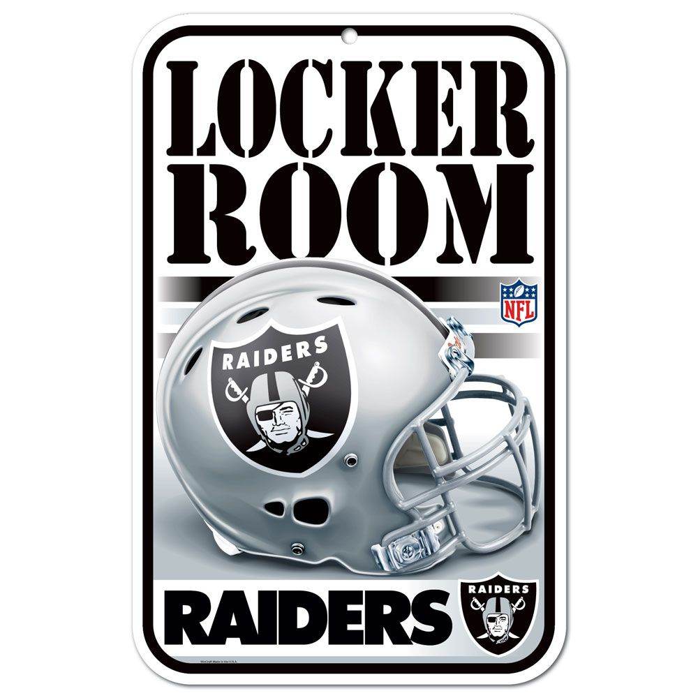 Las Vegas Raiders 11x17 Plastic Locker Room Sign Premium - ToylandEU