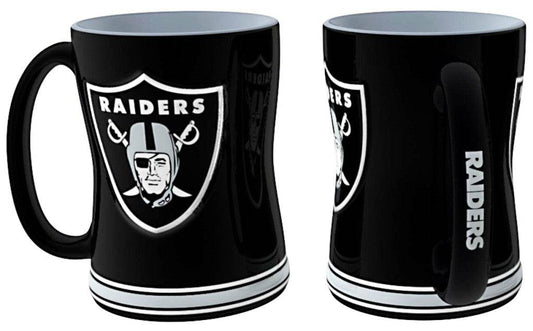Las Vegas Raiders 14oz Sculpted Coffee Mug Team Color - ToylandEU