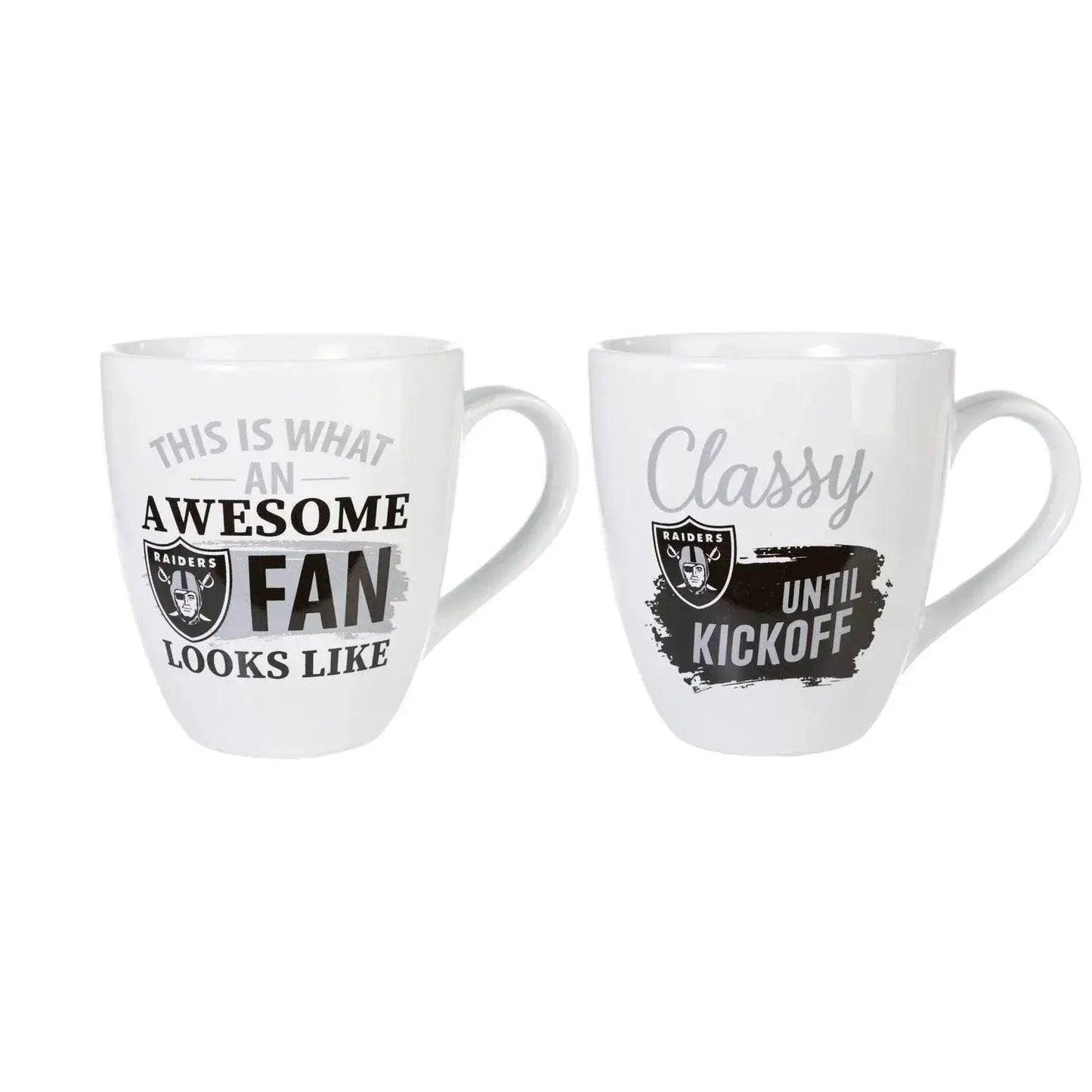  Las Vegas Raiders 17oz Ceramic Coffee Mug 2 Piece Gift Set -  ToylandEU™