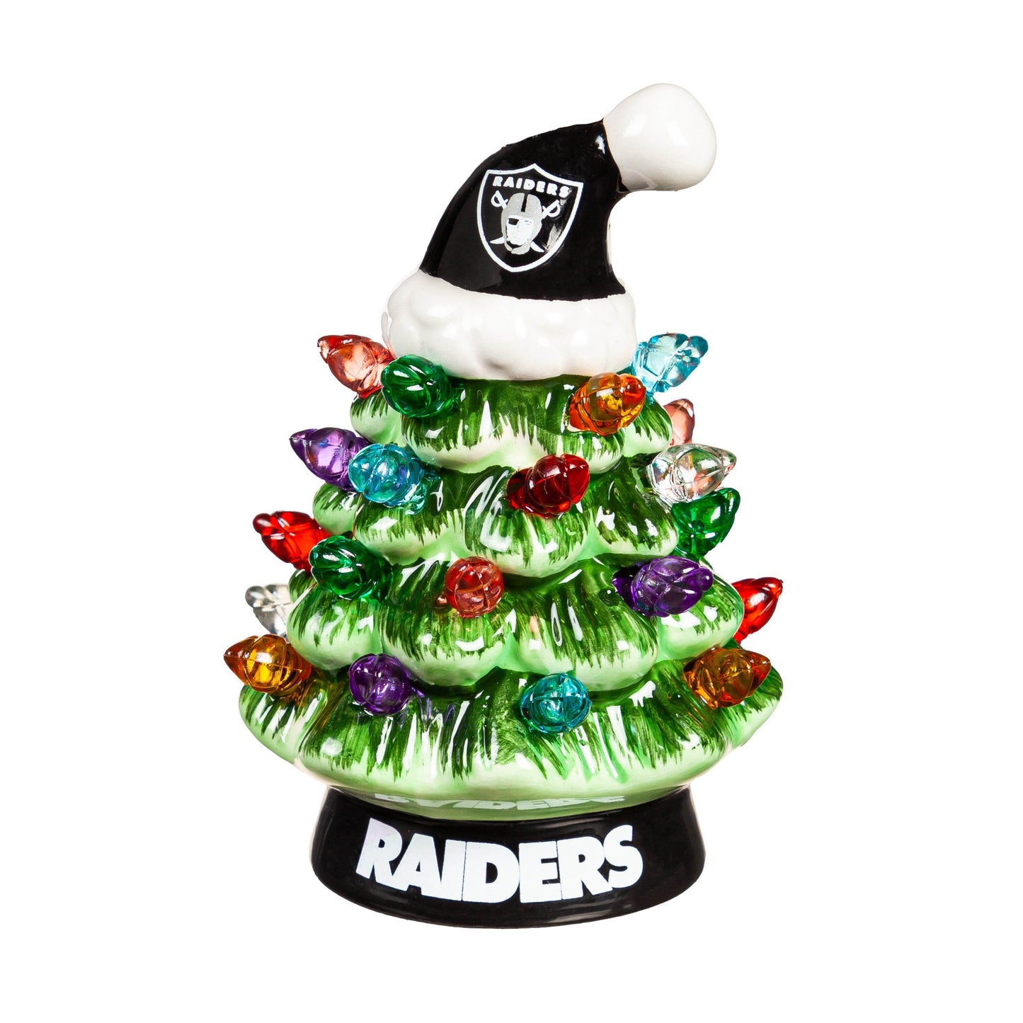 Las Vegas Raiders 4 Inch LED Christmas Tree Tabletop - ToylandEU