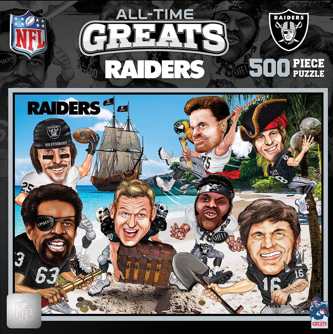 Las Vegas Raiders 500 Piece All Time Greats Puzzle Deluxe - ToylandEU