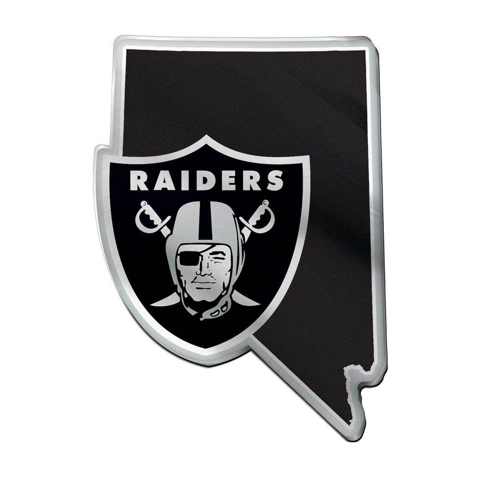 Las Vegas Raiders Acrylic State Shape Auto Emblem Official - ToylandEU