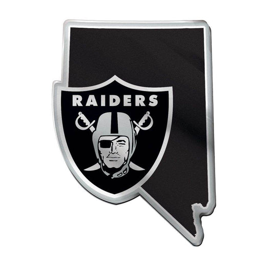 Las Vegas Raiders Acrylic State Shape Auto Emblem Official - ToylandEU