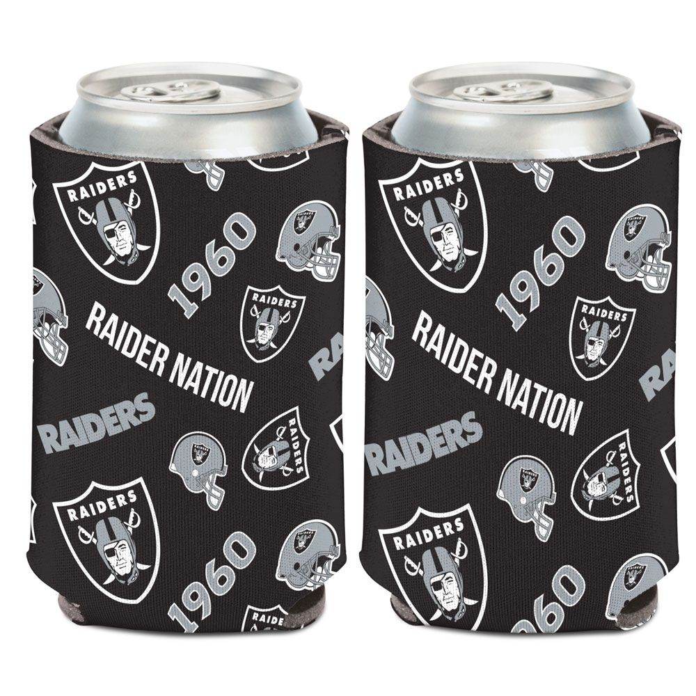 Las Vegas Raiders Can Cooler Scatterprint Wraparound Design - ToylandEU