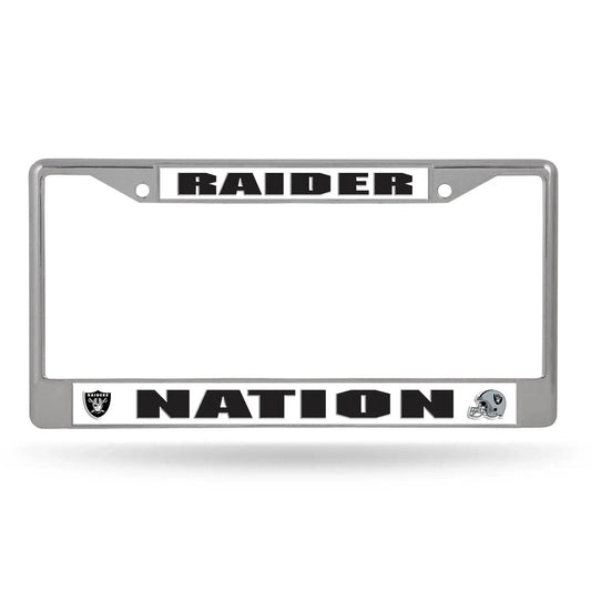  Las Vegas Raiders Chrome License Plate Frame Official -  ToylandEU™