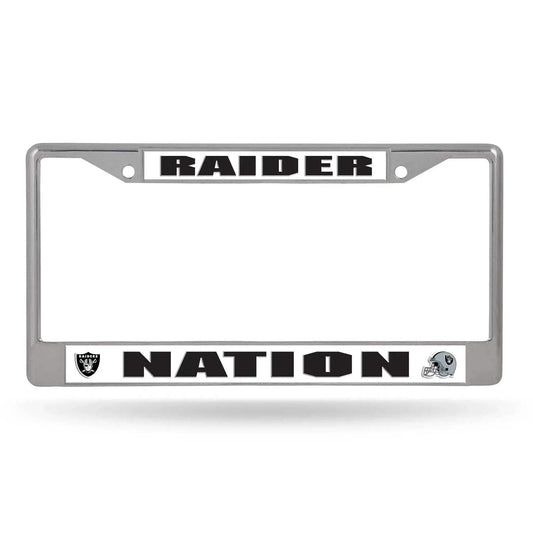  Las Vegas Raiders Chrome License Plate Frame Official -  ToylandEU™