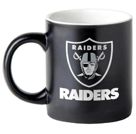  Las Vegas Raiders Coffee Mug 14oz Matte Black Logo Two Sided -  ToylandEU™