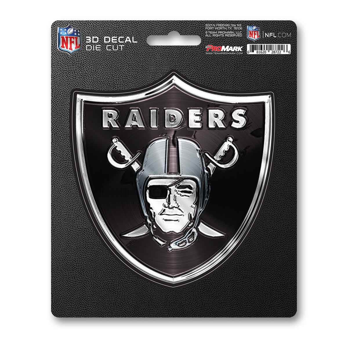 Las Vegas Raiders Decal 5x8 Die Cut 3D Logo Design Pro - ToylandEU