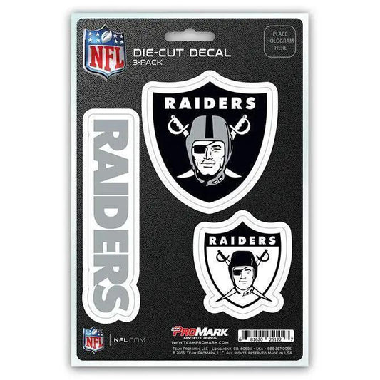  Las Vegas Raiders Die Cut Team Decals 3 Pack Vinyl Premium -  ToylandEU™