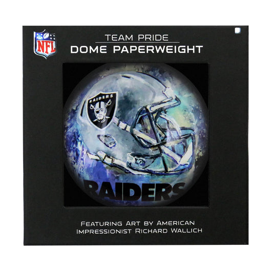Las Vegas Raiders Domed Glass Paperweight For Desk Use - ToylandEU