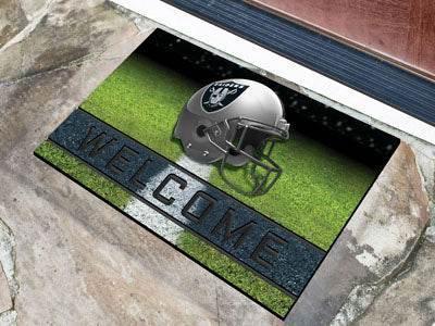  Las Vegas Raiders Door Mat 18x30 Welcome Crumb Rubber -  ToylandEU™