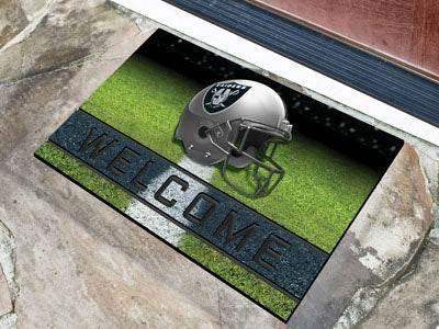  Las Vegas Raiders Door Mat 18x30 Welcome Crumb Rubber -  ToylandEU™