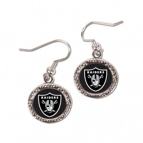 Las Vegas Raiders Earrings Round Style Special Order - ToylandEU