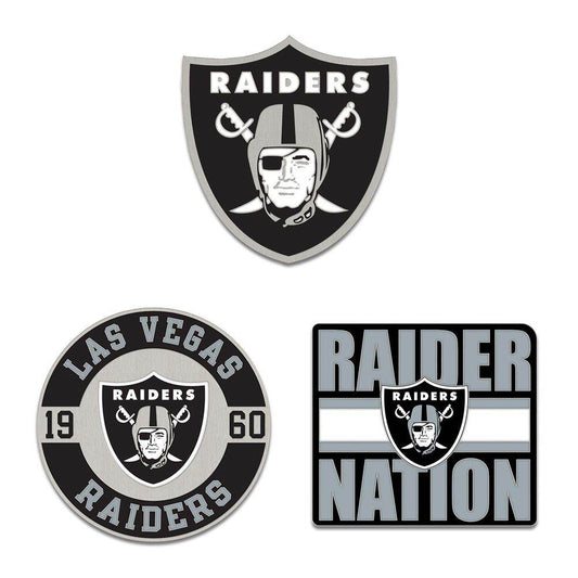 Las Vegas Raiders Enamel Pin Set 3 Piece By Wincraft - ToylandEU