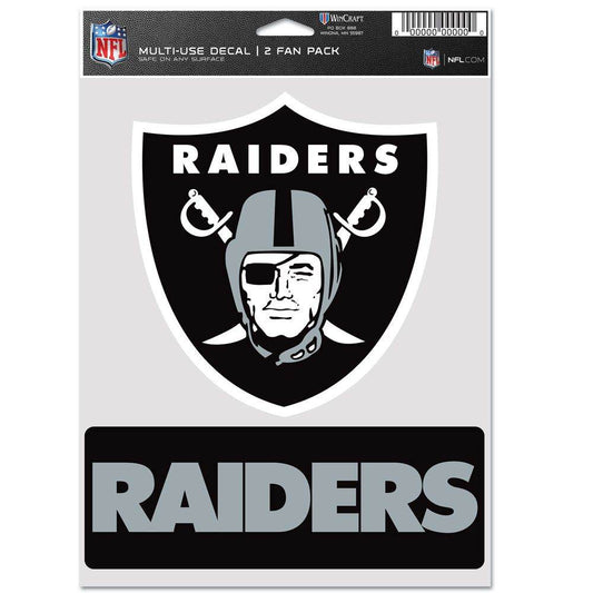 Las Vegas Raiders Fan Decal Pack for Multiple Surfaces - ToylandEU