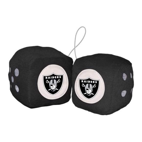 Las Vegas Raiders Fuzzy Dice Plush Car Decor Accessories - ToylandEU